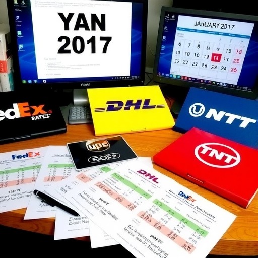 2017年四大国际快递1月份燃油附加费价格