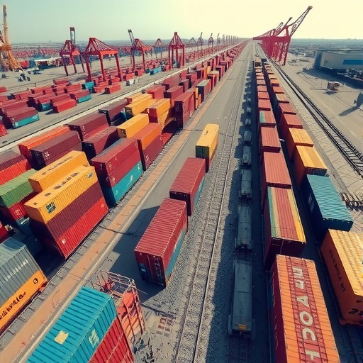 2017年经内蒙古口岸进出境中欧班列线路达55条