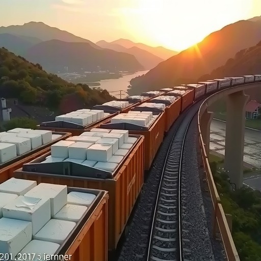 中欧班列（重庆）纸浆专列全程运行时间15天