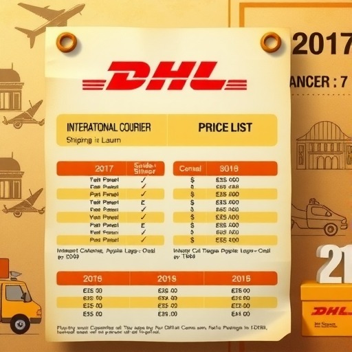 DHL国际快递2017年价格