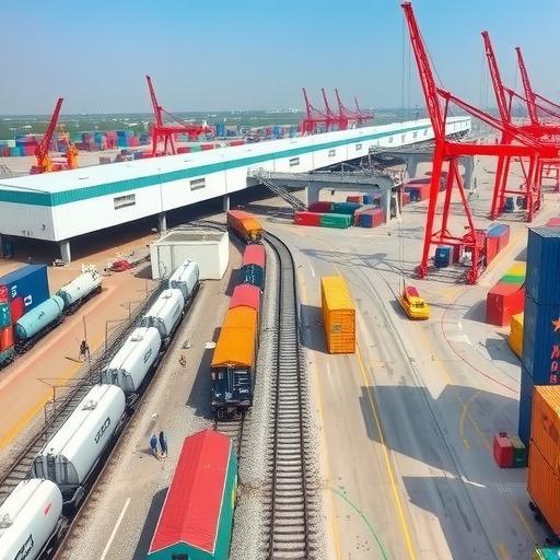 今年前7月霍尔果斯口岸进出境中欧班列1800余列