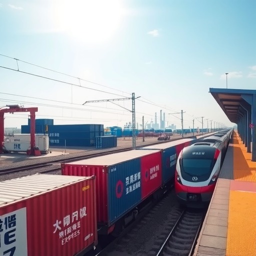 广东首票中欧班列“铁路快速通关”货物从东莞石龙发运