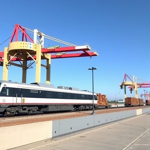 甘肃兰州国际陆港中欧木材回程班列实现常态化运营