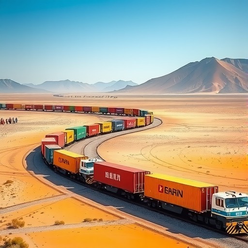 “齐鲁号”日照至努尔苏丹中亚国际集装箱班列**(图1)